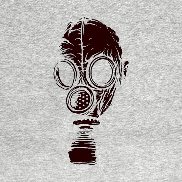 drawing gas mask by HornArt